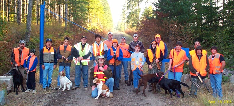 Entire gang at second day of youth hunt.