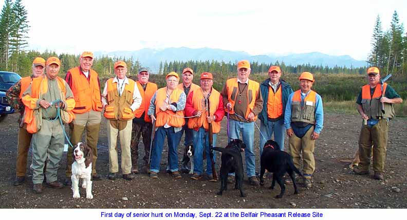 Releasing pheasants were Larry Kralicek & George Aaro