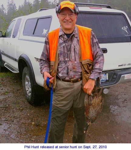 Jason Peebles also released pheasants today