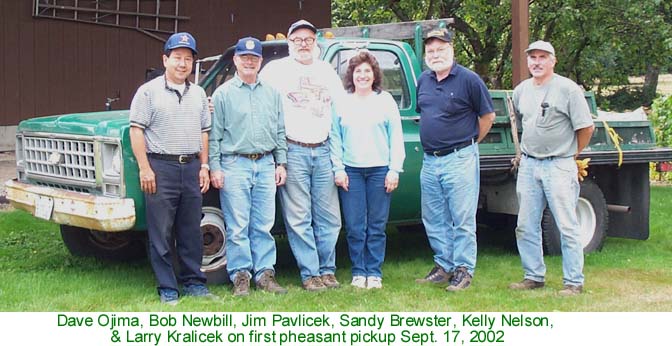 Jim Pavlicek is the pheasant pickup Coordinator