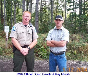 Glenn Quantz is the DNR Enforcement Officer